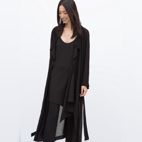 sheer duster coat